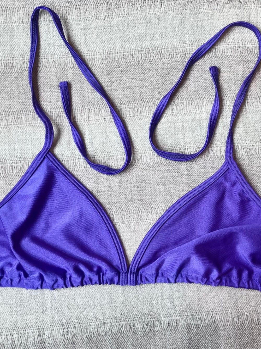 American Apparel Purple Bikini Top